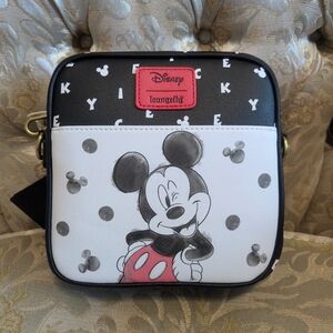 Disney Mickey Letter Icons Crossbody Loungefly Bag